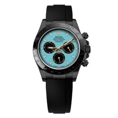 Rolex Daytona Black PVD/DLC Coated Mint Green Dial Oysterflex Strap Watch 116523