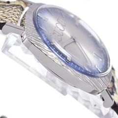 with paper GUCCI 126.4 Date 35mm blue Dial Quartz Unisex Watch M#148575