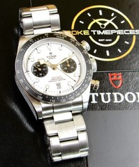 Tudor Black Bay Chrono White Dial “PANDA” Ref 79360N Box Papers