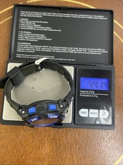 Lavaredo Digital Watch Quartz Chrono Alarm Day Date Month Blue Black New Battery