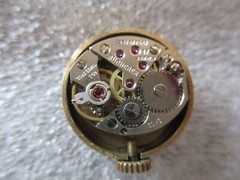 BUCHERER WOMENS INTERCHANGEABLE WATCH MANUAL-5 BANDS+3 RINGS-RUNS GREAT/ACCURATE