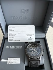 TAG Heuer Carrera Skeleton 45mm Ceramic Auto Chronograph – Excellent Condition