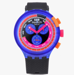 Swatch SB06N102 NEON PARTY TO THE MAX Men’s Urethane Watch