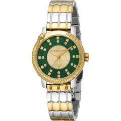 Watch Roberto Cavalli RC5L116M0085 Womens Quartz Stainless Steel Dial Green New