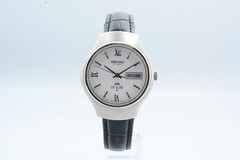 SEIKO LMDELUXE 5626-8150 Automatic Black Leather Men’s Watch Auth w-3170