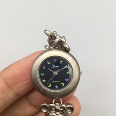 Vintage Louis Watch 22mm Womens Mouse Bracelet Stars Moons New Battery 7″