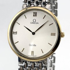 Omega De Ville Men’s Watch Gold Silver Quartz 32mm from Japan