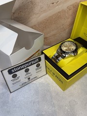 Invicta Pro Diver 43mm Men’s Watch Gold Sunburst Dial Teal Bezel Brand New