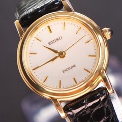Working Excellent Condition SEIKO Excelline SGP30 Battery and Strap Replaced