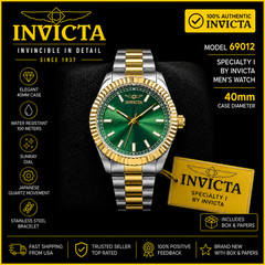 Invicta Specialty I by Invicta Men’s Watch – 40mm, Gold, Steel (69012)