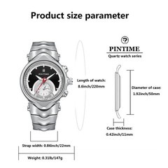 Luxury Fashion Y2K Watch Mens Quartz Watches Unique Designer Chronograph Watch