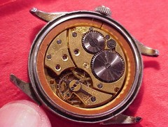 VINTAGE 32mm Wasserdicht Edelstahl WW 2 WRISTWATCH 15J REVUE GT STAFF BROKEN