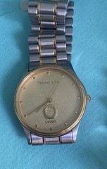 Tiffany & Co Portfolio Lucent Swiss Watch 33mm Two Tone Quartz Original Bracelet