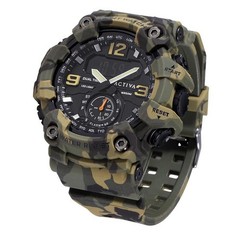 Activa X Invicta BlackOps Digital Men’s Watch – 56mm, Camo Green (ACW1637-004)