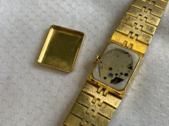 Vtg Quemex Automatic Mens Wrist Watch 6.5″ Band Fold Over Clasp Timepiece *RUNS*
