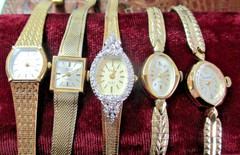 Vintage Ladies Watch Lot of 5 – Elgin, Gruen, Dufonte, Zodiac, Dufonte Estate