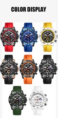 ONOLA Men’s Calendar Multifunction Chronograph Waterproof Luminous Quartz Watch