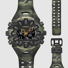 Casio G-Shock GA-V01CMG-3AJF BOLD CAMO AND GOLD Black Dial 58.2mm Watch