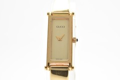[Exc+5] GUCCI 1500L Gold Dial Quartz Women’s Vintage Dress Watch from JAPAN