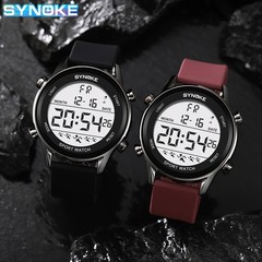 Men Electronic Sports Watch Waterproof Outdoor Watch Luminous Large Screen Watch