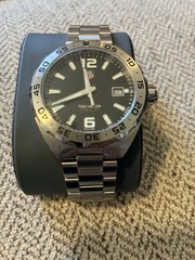 TAG Heuer Formula 1 41mm Black Dial Quartz 200m SS Band Date Swiss – Never Worn