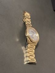 Citizen Eco-Drive Gold Tone Men’s Watch Sapphire Crystal Date E111 Working