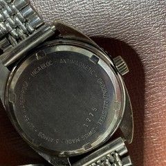 VINTAGE DIVER JUNGFRAU WATCH BLUE DIAL MECHNICAL MOVT ASST 1940/41 SWISS MADE.
