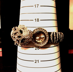 Jessica Carlyle Women’s Watch Rhinestone Hidden Dial Bengal tiger New Battery.