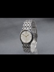 1990 [EXC+5] Vintage SEIKO Credor 9571-5050 32mm White Dial Silver QZ Mens Watch