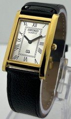Refurbished Men’s Seiko Slim Quartz Silver Dial Japan Made Vintage Wristwatch