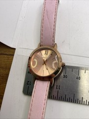 Womens Rose Gold Pink Watch New Battery