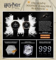 [RARE – LIMITED EDITION] Harry Potter and the Deathly Hallows Watch #812 of 999