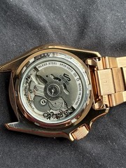 Seiko 5 Men’s Automatic Diver Watch SRPE72K1 Rose Gold Tone Day/Date 4R36 08E0