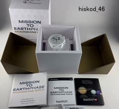 Swatch x Omega MISSION TO EARTHPHASE MOONSHINE GOLD Snoopy Moon MSO33W701L Japan