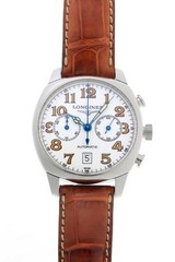Longines Spirit Chronograph Auto Watch Cal L6513 L27054 White Dial SS
