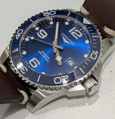 Longines Hydroconquest 41mm Mens Watch Aftermarket Leather Strap L3.781.4.96.9