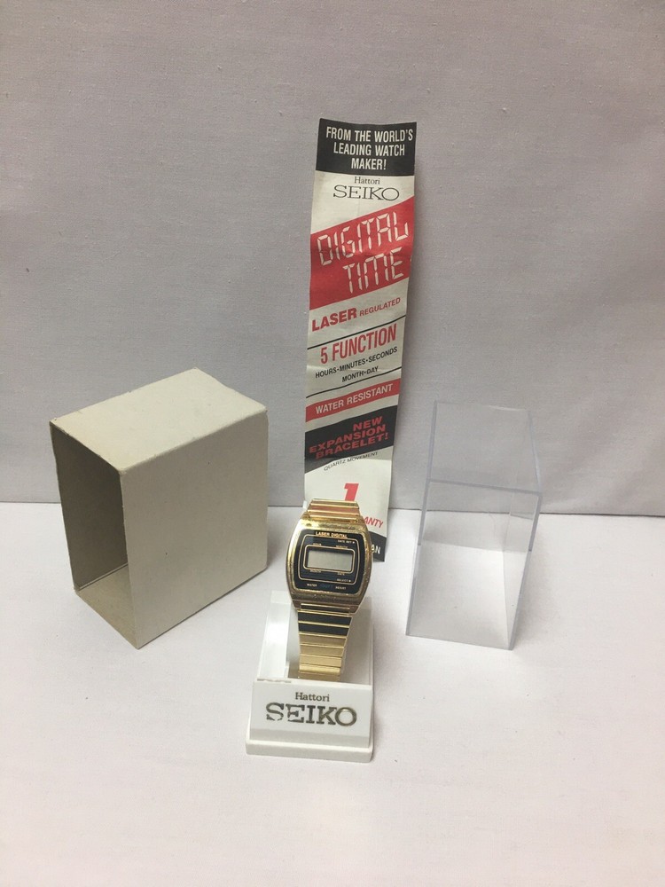Seiko Hattori Laser Digital Time Watch Original Case Insert RARE!