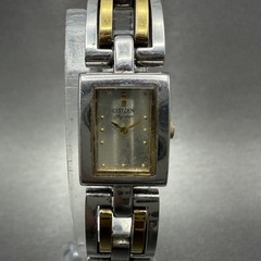 Citizen Elegance Tank Watch Women 14mm Champagne Dial TwoTone 5421-H24156 NewBat