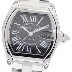 CARTIER Roadster LM W62041V3 Date Black Dial Automatic Men’s Watch_956686