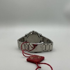 Burgi Womens Watch 36mm White Dial Diamond Stainless Steel New Battery 7.75″