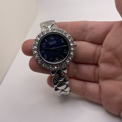 Beautiful Working Women’s Burgi – Wrist Watch Stainless / Blue / Crystal bezel