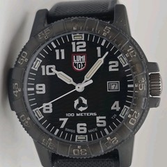 Luminox Leatherback Sea Turtle Tide Quartz Watch ECO 44mm Black