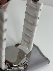 Fossil Riley Women’s Watch Ceramic Bracelet White CE1002 Stainless Steel Works￼