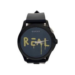 USED GUCCI 126.4 Black Case Size 4.5 ×4.1cm Watch #20194