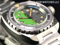 Esoteric Bathyal II Bipolar 44mm Automatic Sapphire 600m Diver Gray Green Watch