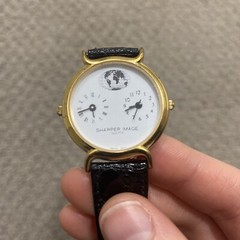 Sharper Image RARE 2 Time Zone Traveler Pilot Novelty Watch