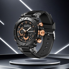 Men Large Dial Digital LED Quartz Date Sport Watch Waterproof Wristwatch Gift