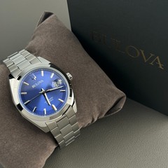 Bulova Surveyor 96B436 Automatic Blue Dial Stainless Steel Men’s Watch 39MM