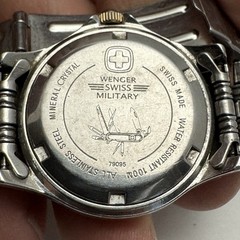Wenger Swiss Military Watch 28mm Women’s 79095 Mineral Crystal Needs Battery