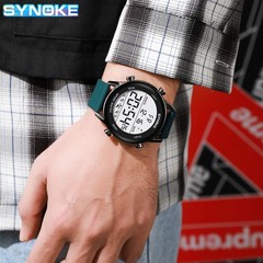 Men Electronic Sports Watch Waterproof Outdoor Watch Luminous Large Screen Watch